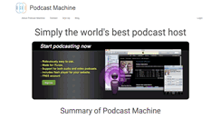 Desktop Screenshot of podcastmachine.com